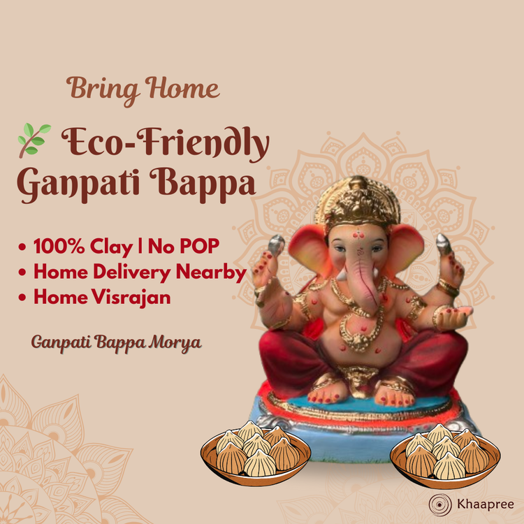 Book your Eco-Friendly Ganpati Bappa now for Ganeshotsav 2025.