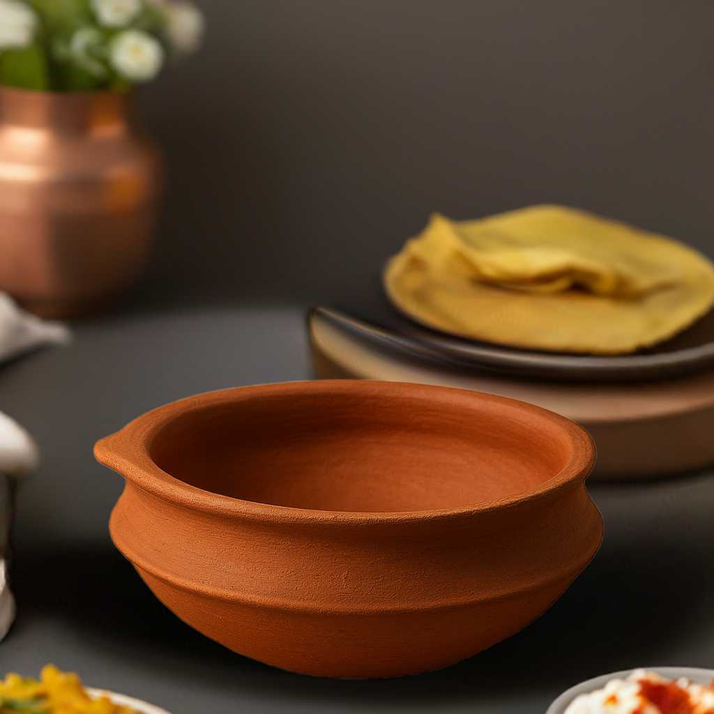 Handmade Clay Handi for Biryani